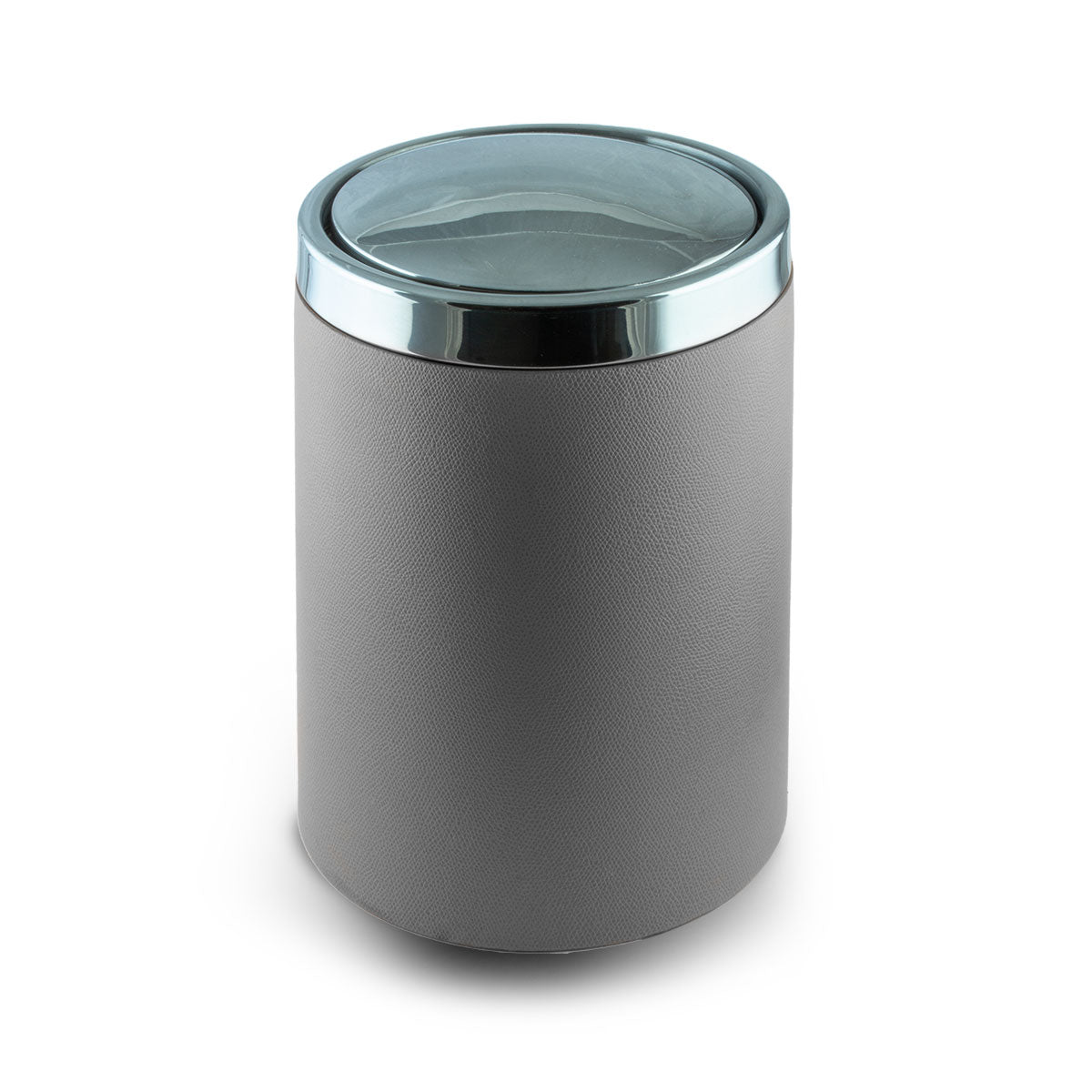 Leather small trash can - Grained calf