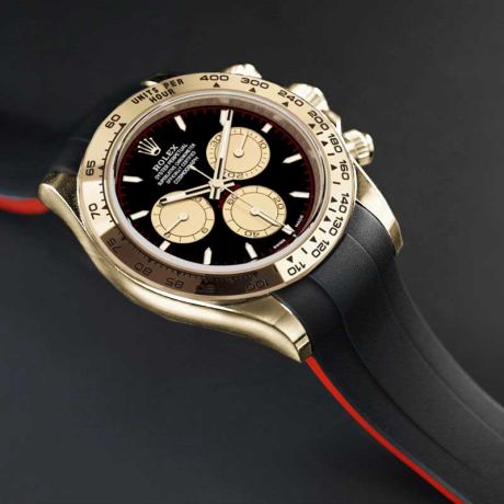 Rolex - Rubber B - Bracelet en caoutchouc Daytona Oyster Bracelet acier, bicolore et or jaune (2023-aujourd'hui) - Série classique