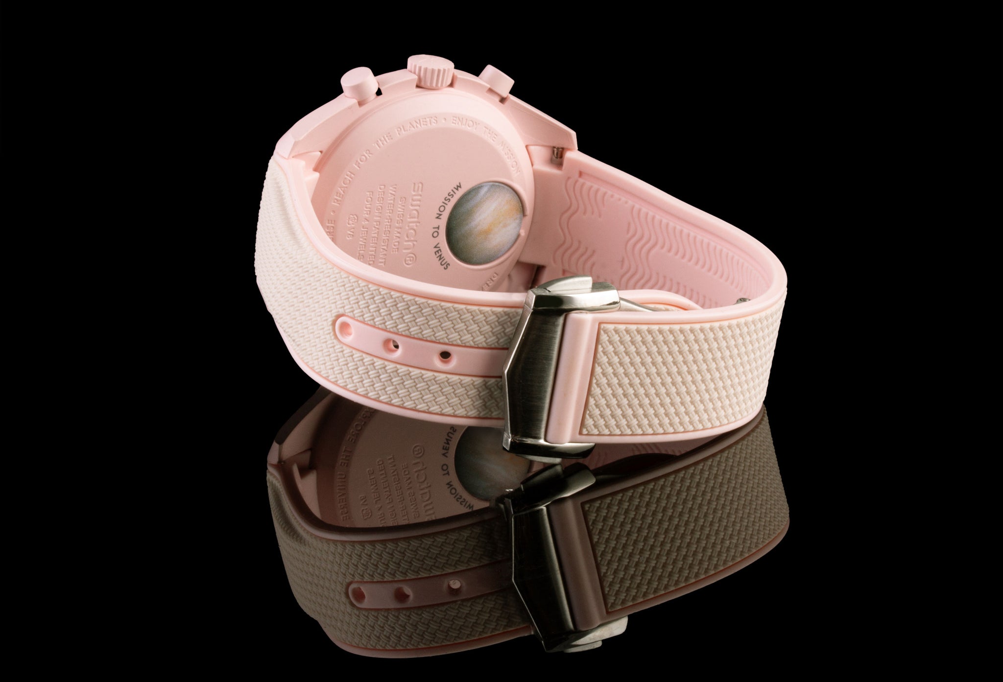 MoonSwatch Omega x Swatch - Bracelet-montre intégré caoutchouc  - Rubber (noir, bleu, marron, rose...)