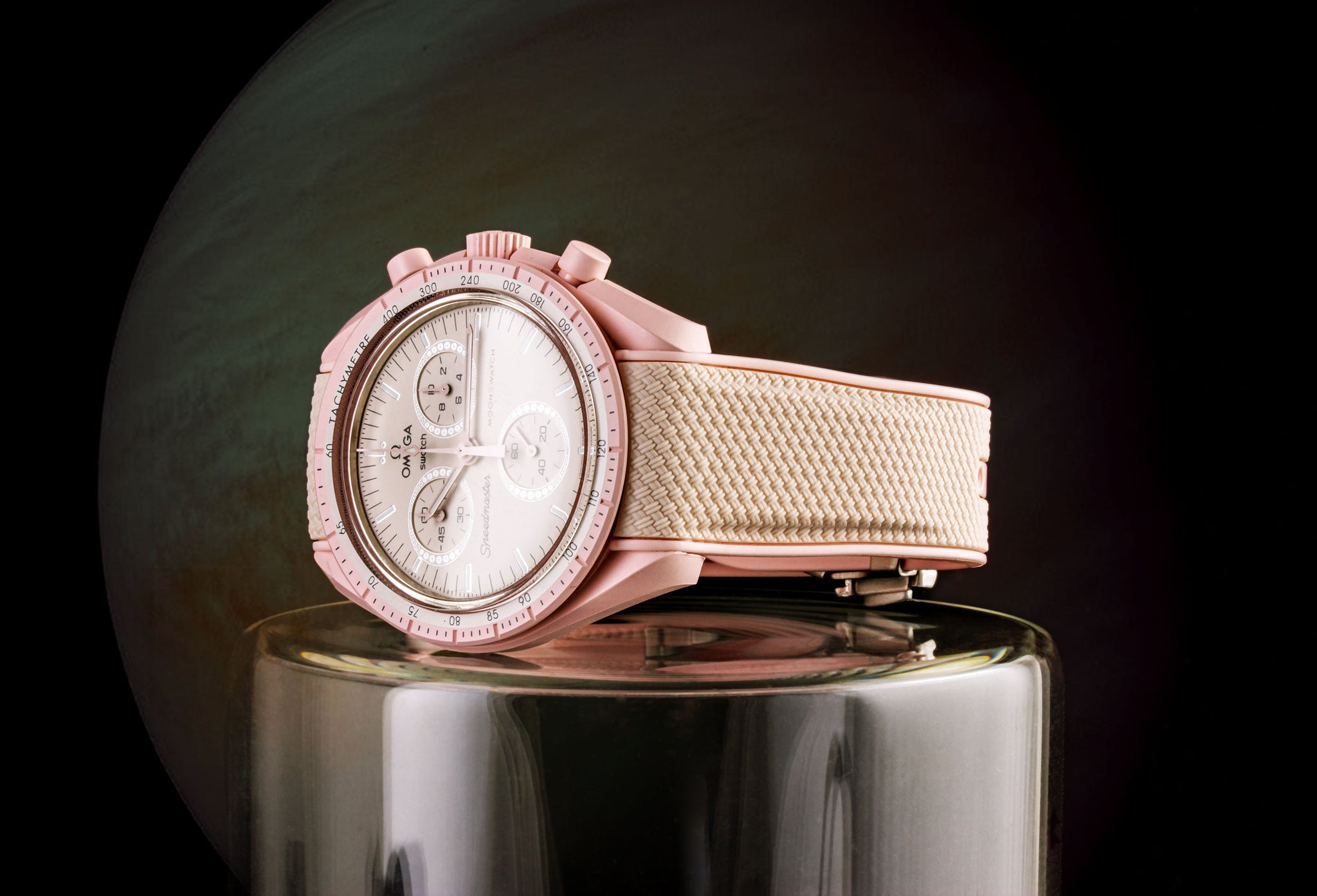 MoonSwatch Omega x Swatch - Bracelet-montre intégré caoutchouc  - Rubber (noir, bleu, marron, rose...)