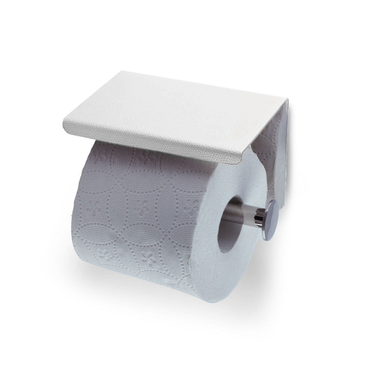 Leather toilet paper dispenser - Grained calf