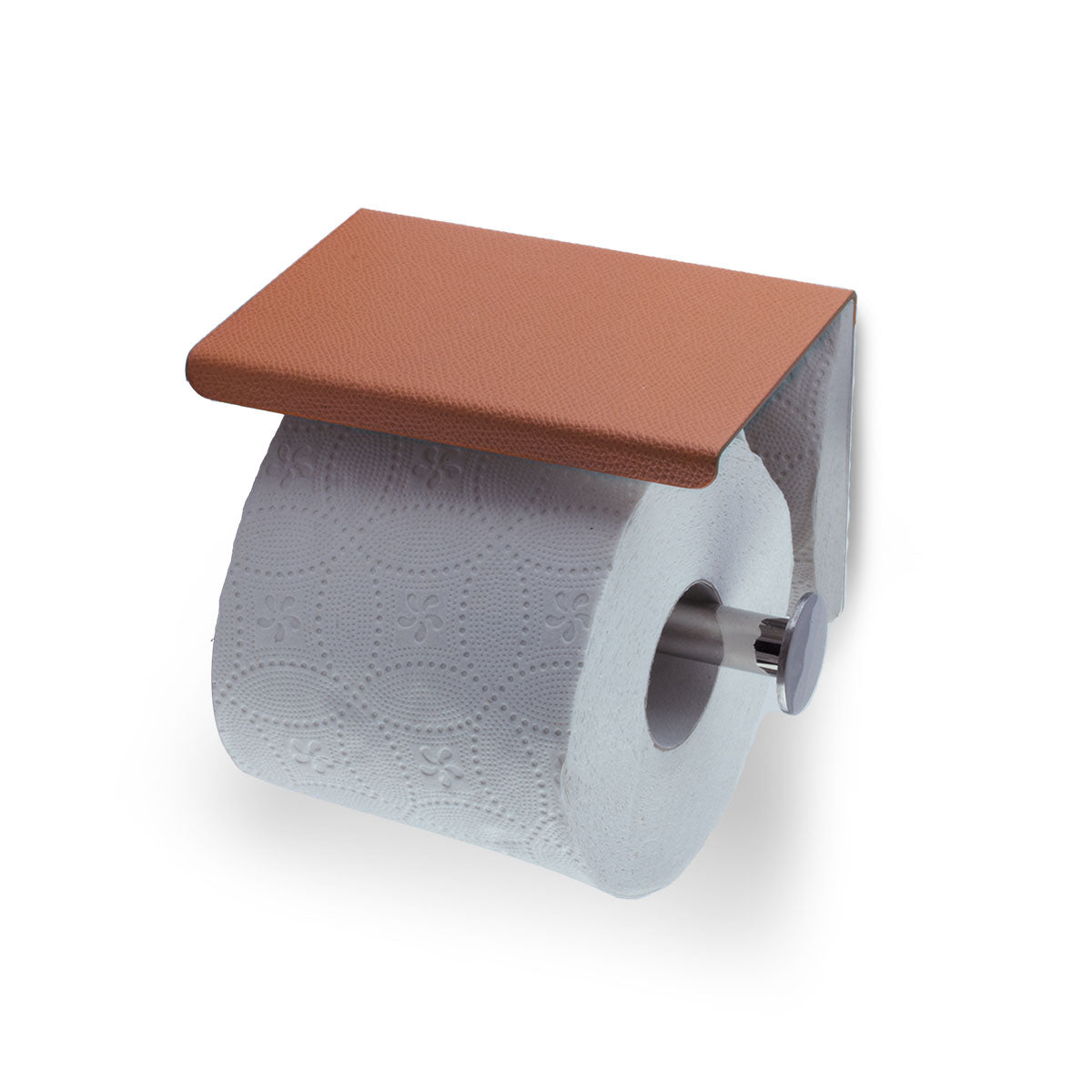 Dérouleur papier toilette en cuir - Veau grainé
