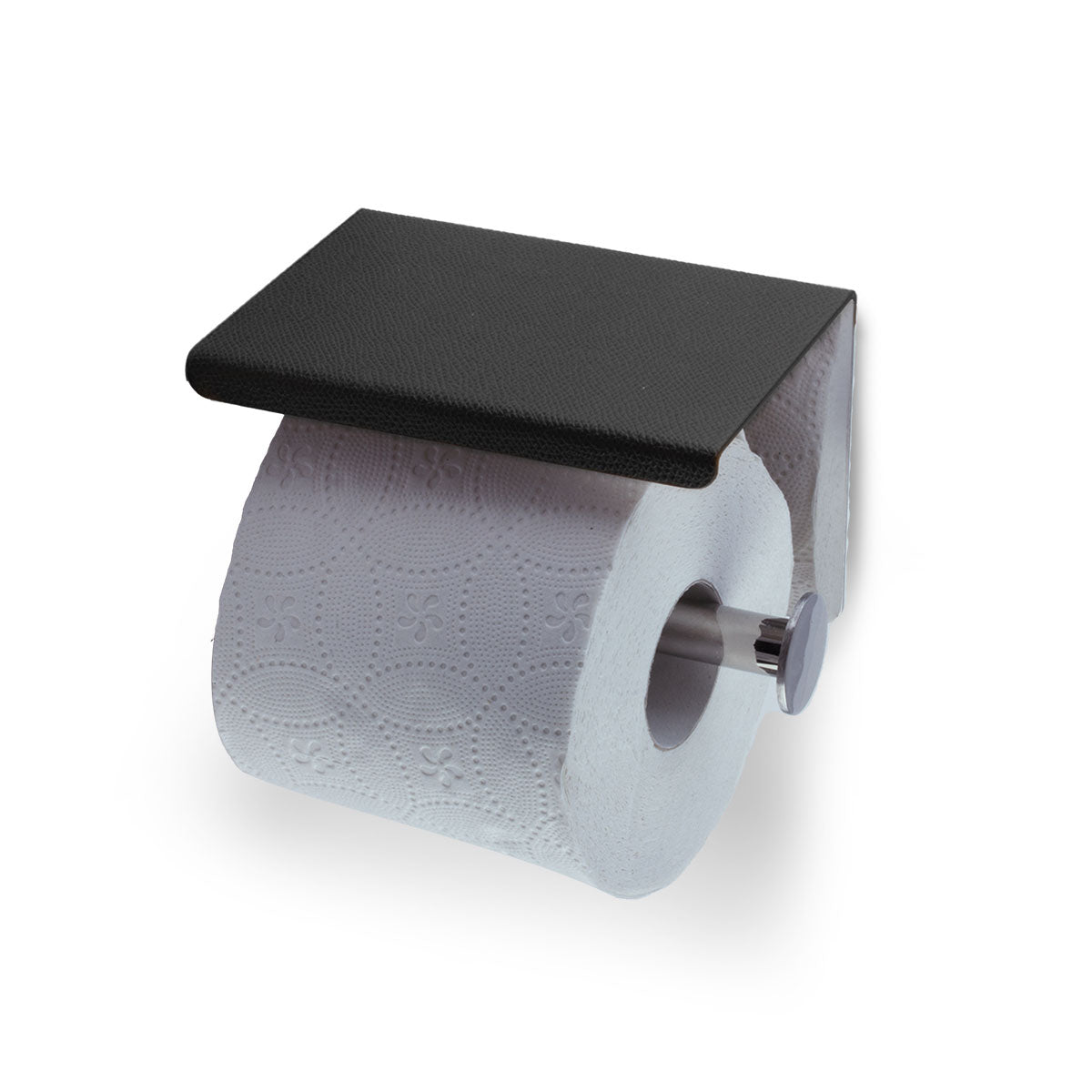 Leather toilet paper dispenser - Grained calf