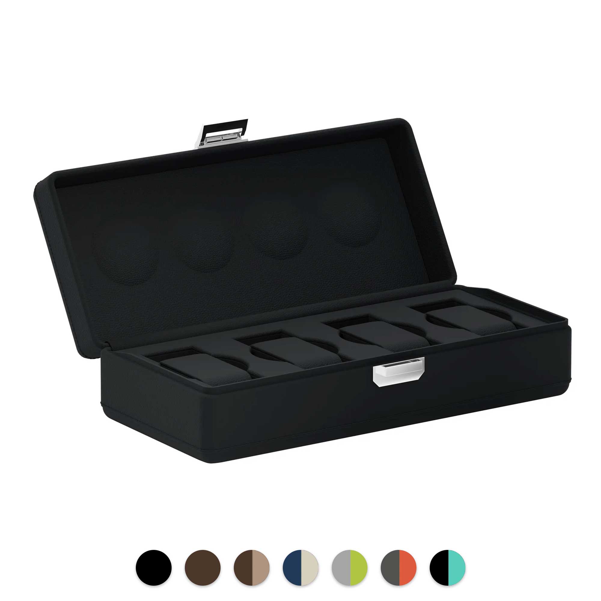 Scatola del Tempo - 4 watches leather carrying case Valigetta
