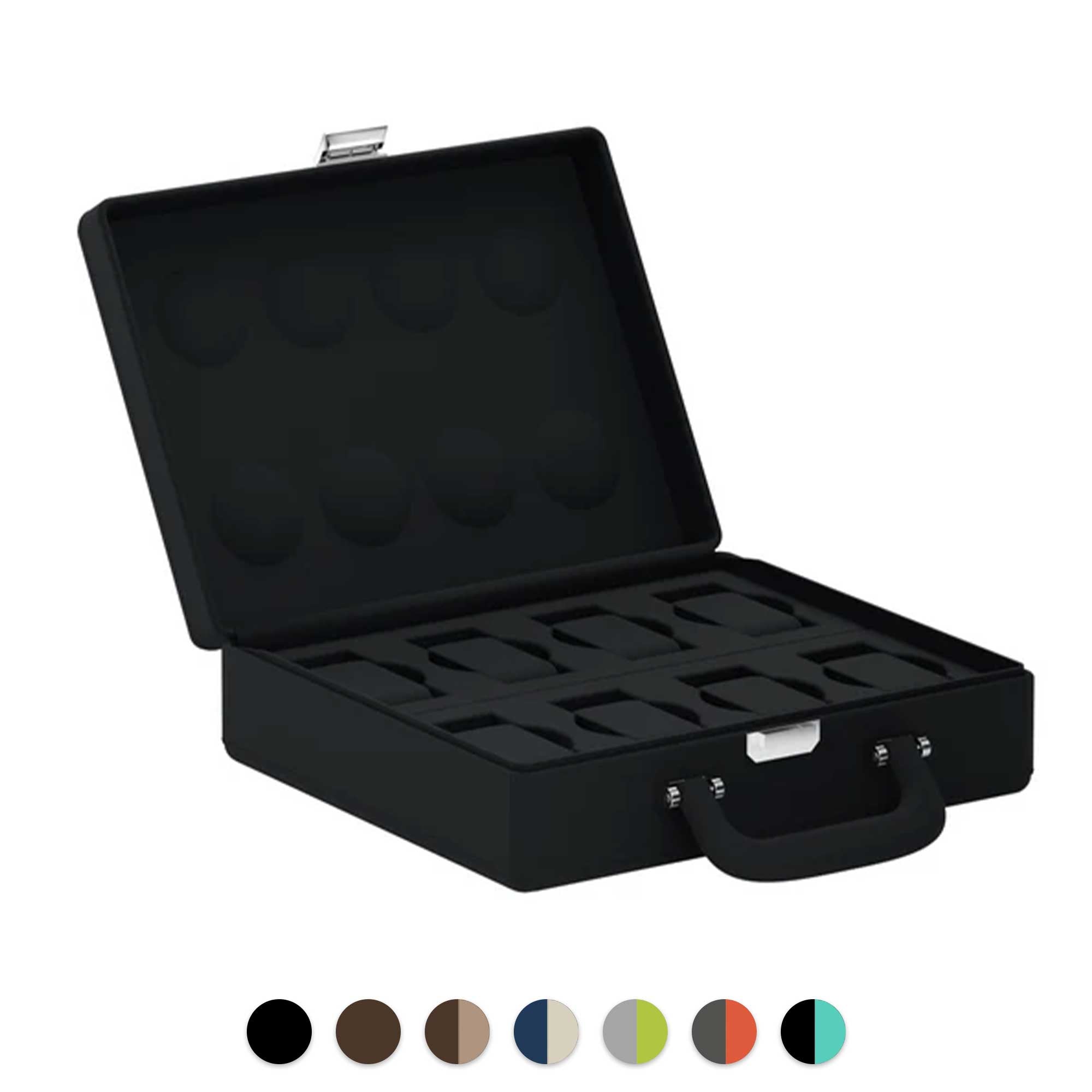 Scatola del Tempo - 8 watches leather briefcase Valigetta (with