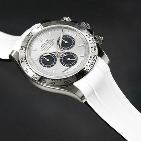 Rolex - Rubber B - Bracelet caoutchouc pour Daytona Oyster Bracelet Or blanc/Platine/Or rose (Pre-2023) - Série classique