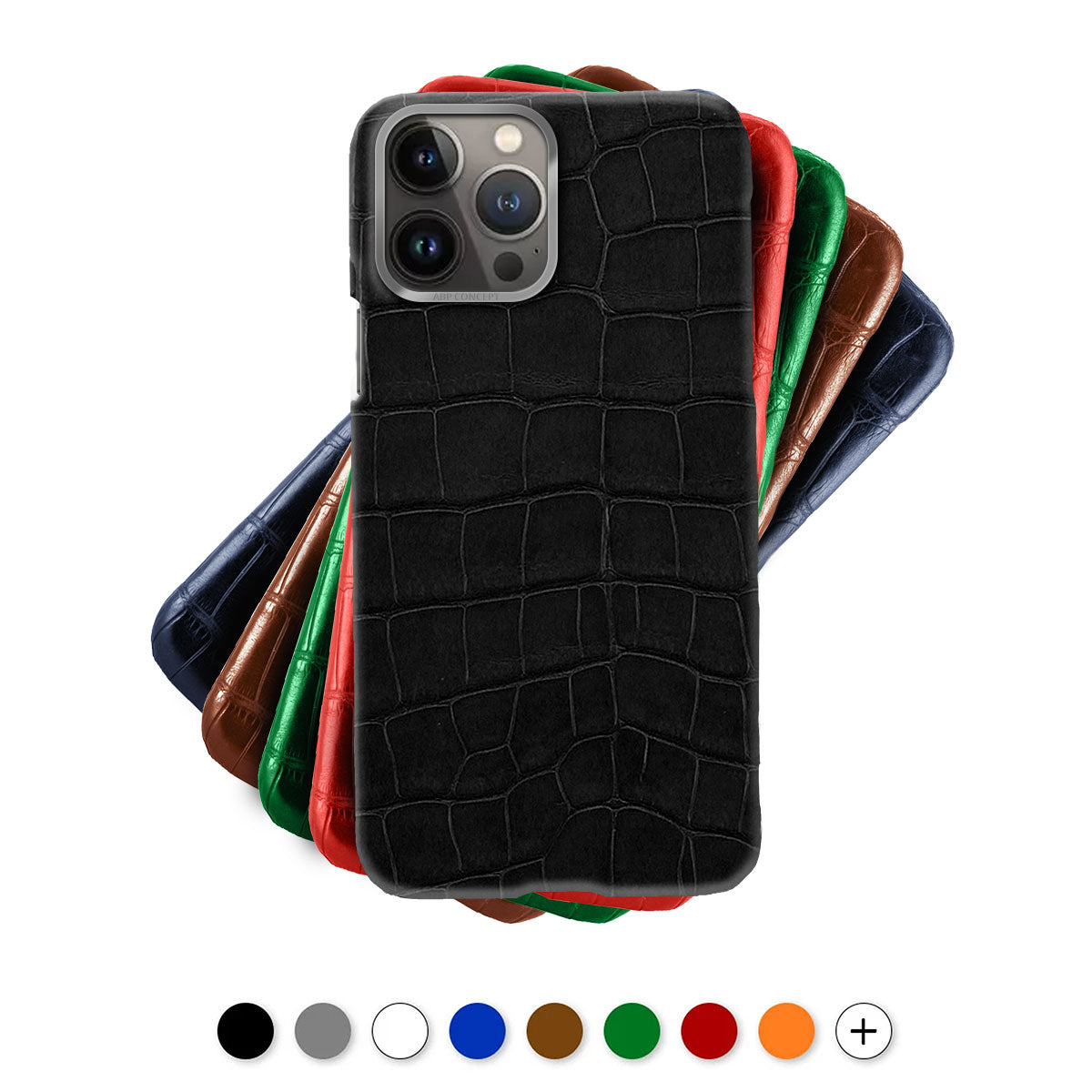 Leather iPhone HIMALAYA case / cover - iPhone 13 ( Pro / Max ) - Genuine  alligator