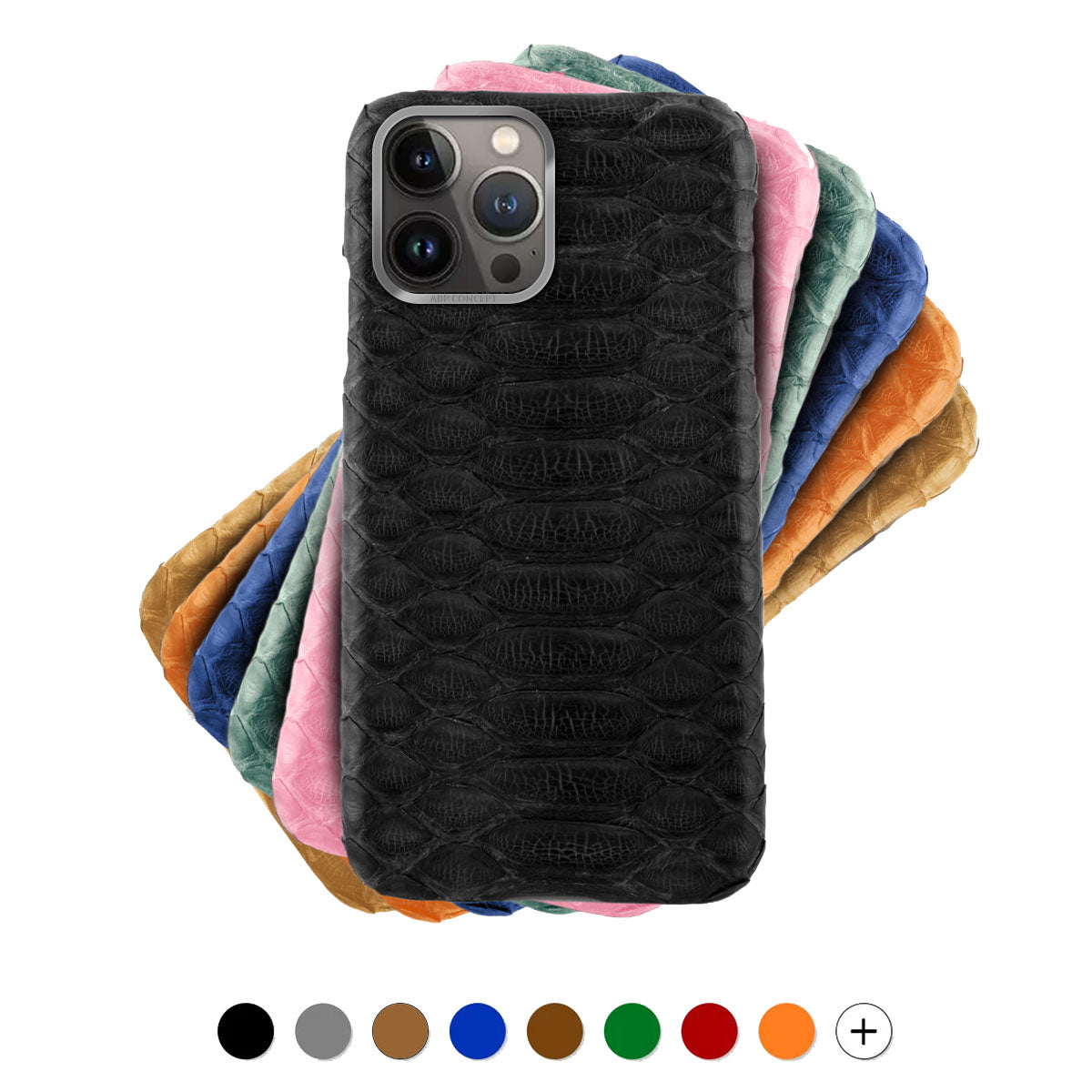 Leather iPhone case / cover - iPhone 13 ( Pro / Max / Mini ) - Genuine python