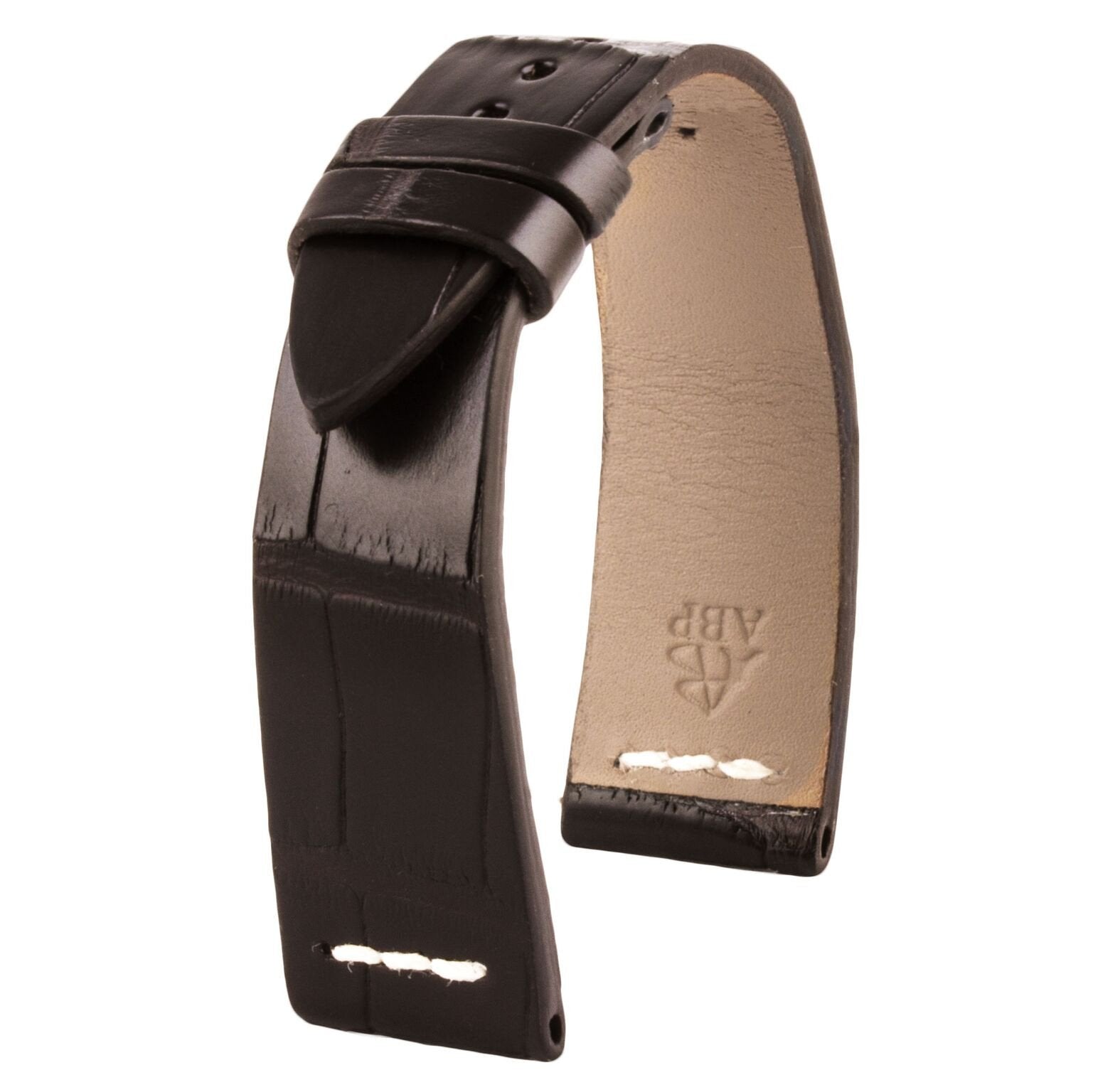 Rolex Sea Dweller - Bracelet de montre cuir - Alligator (noir, marron foncé) - watch band leather strap - ABP Concept -