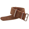 Breitling Navitimer - Bracelet de montre nato cuir - Veau brossé (marron foncé, marron moyen) - watch band leather strap - ABP Concept -