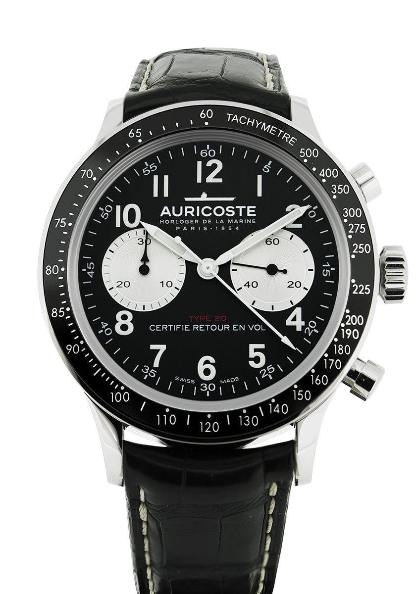 Montre Auricoste Chronographe Flyback Type 20 tachymètre