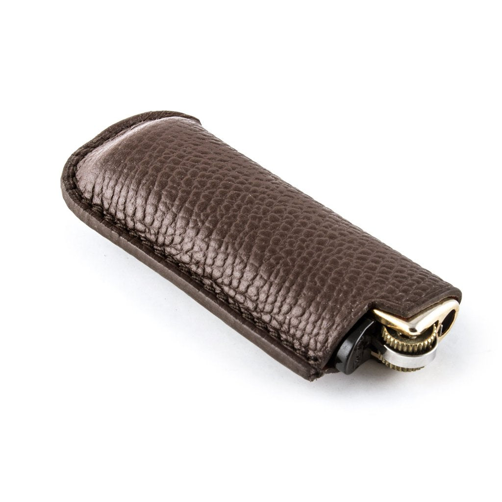 Briquet et son étui cuir « Magellan » - watch band leather strap - ABP Concept -