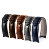 Anses courbes - Bracelet-montre cuir - Alligator (noir, marron, gris, bleu) - watch band leather strap - ABP Concept -