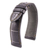 Bracelet-montre cuir - US Military - Alligator (gris / kaki, gris / bleu marine, kaki / noir) - watch band leather strap - ABP Concept -