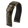 Bracelet-montre cuir - US Military - Alligator (gris / kaki, gris / bleu marine, kaki / noir) - watch band leather strap - ABP Concept -