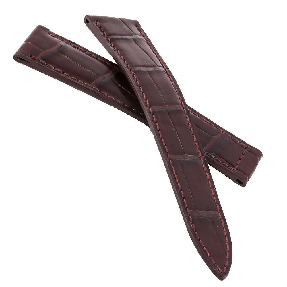 Cartier Tank Alligator watch strap in black, brown, grey, blue