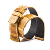 Apple Watch - Bracelet-montre cuir Double tour - Alligator (noir, marron) - watch band leather strap - ABP Concept -