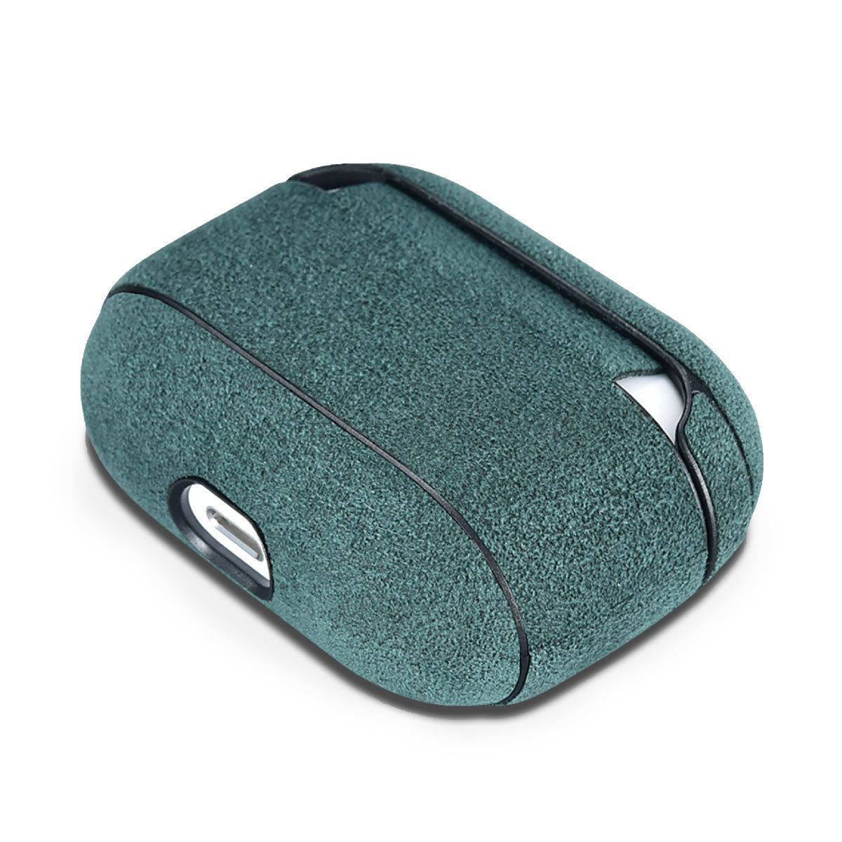 Leather case for Apple AirPods and Airpods Pro - Alcantara suede calf