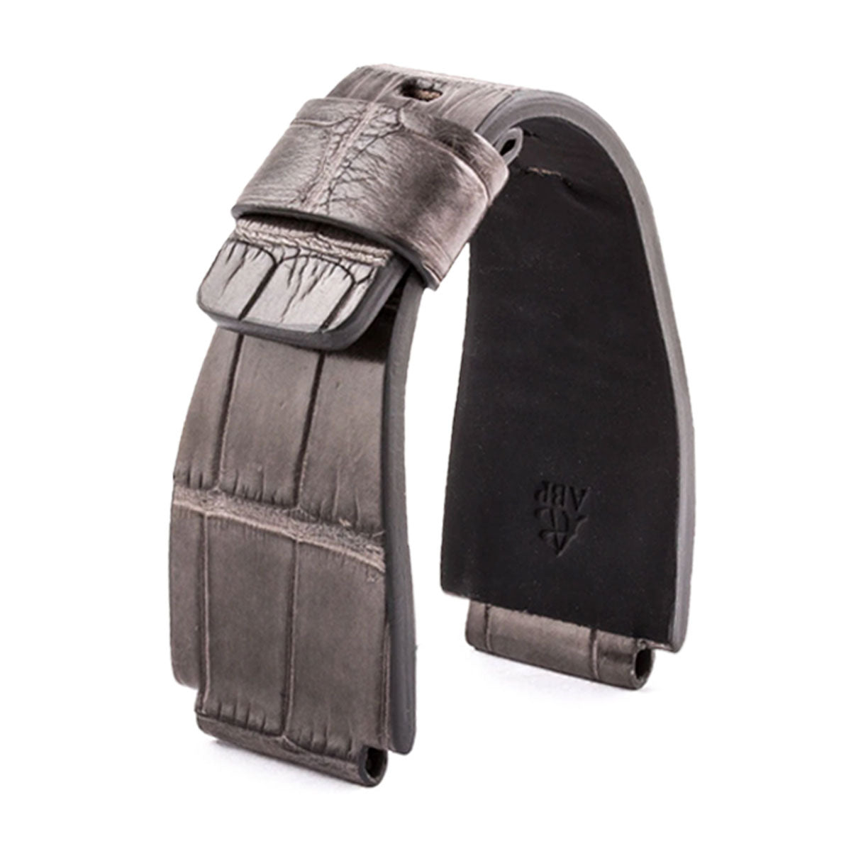 Bell & Ross - Bracelet montre cuir - Alligator sauvage (noir, gris, bleu, rouge, orange...) - watch band leather strap - ABP Concept -
