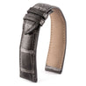 Bell & Ross Vintage V1-V2-V3 / WW1 / WW2 - Bracelet montre cuir - Alligator tannage spécial (noir / marron / gris) - watch band leather strap - ABP Concept -