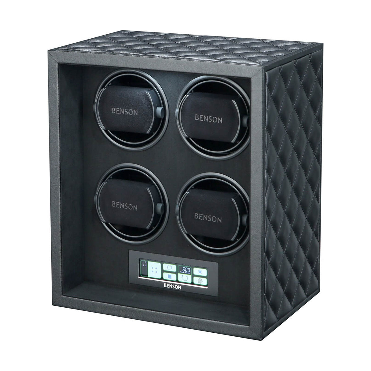 Benson Black Series Leather 4.22 - Watchwinder for 4 watches