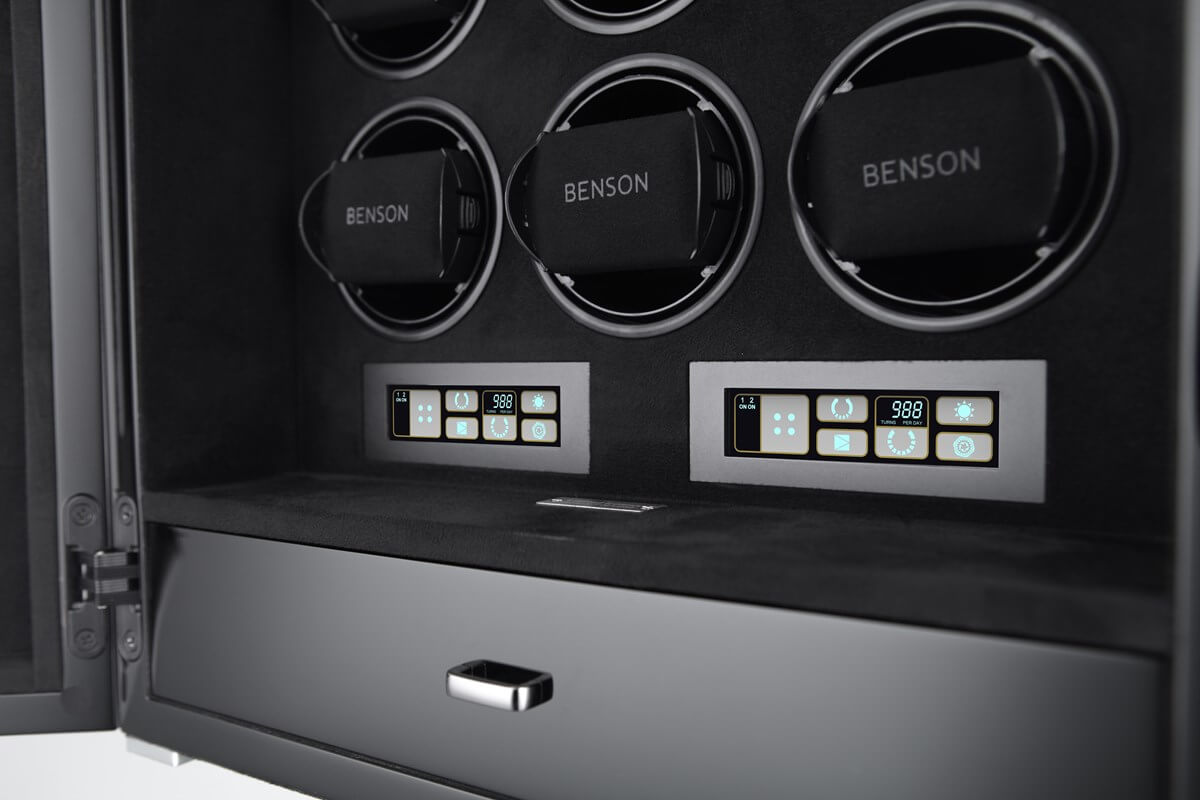 Benson Black Series Pro 12.19 - Watchwinder for 12 watches