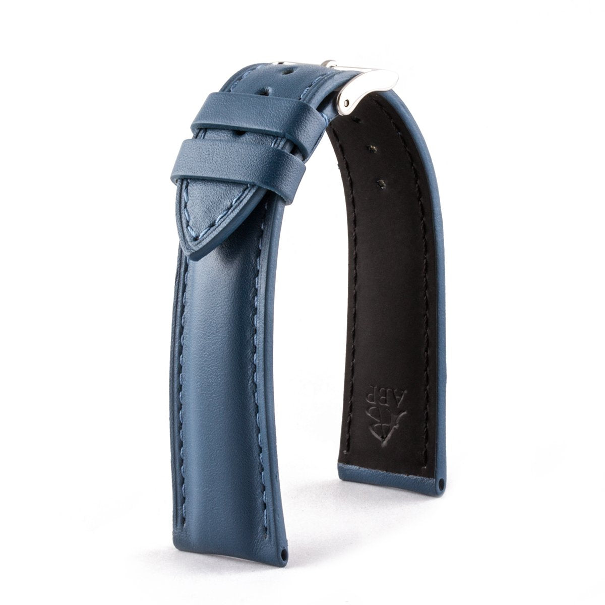 Classic watchstrap Calf leather strap (black, brown, grey, blue