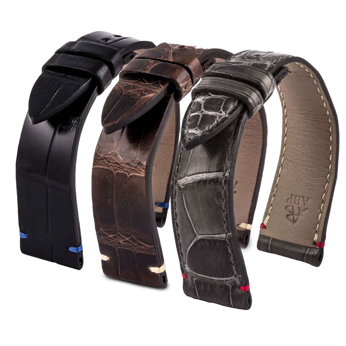 Velcro leather watch band - Alligator – ABP Concept