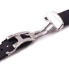 Omega Speedmaster / Seamaster - Bracelet-montre intégré caoutchouc  - Rubber (noir,orange) - watch band leather strap - ABP Concept -