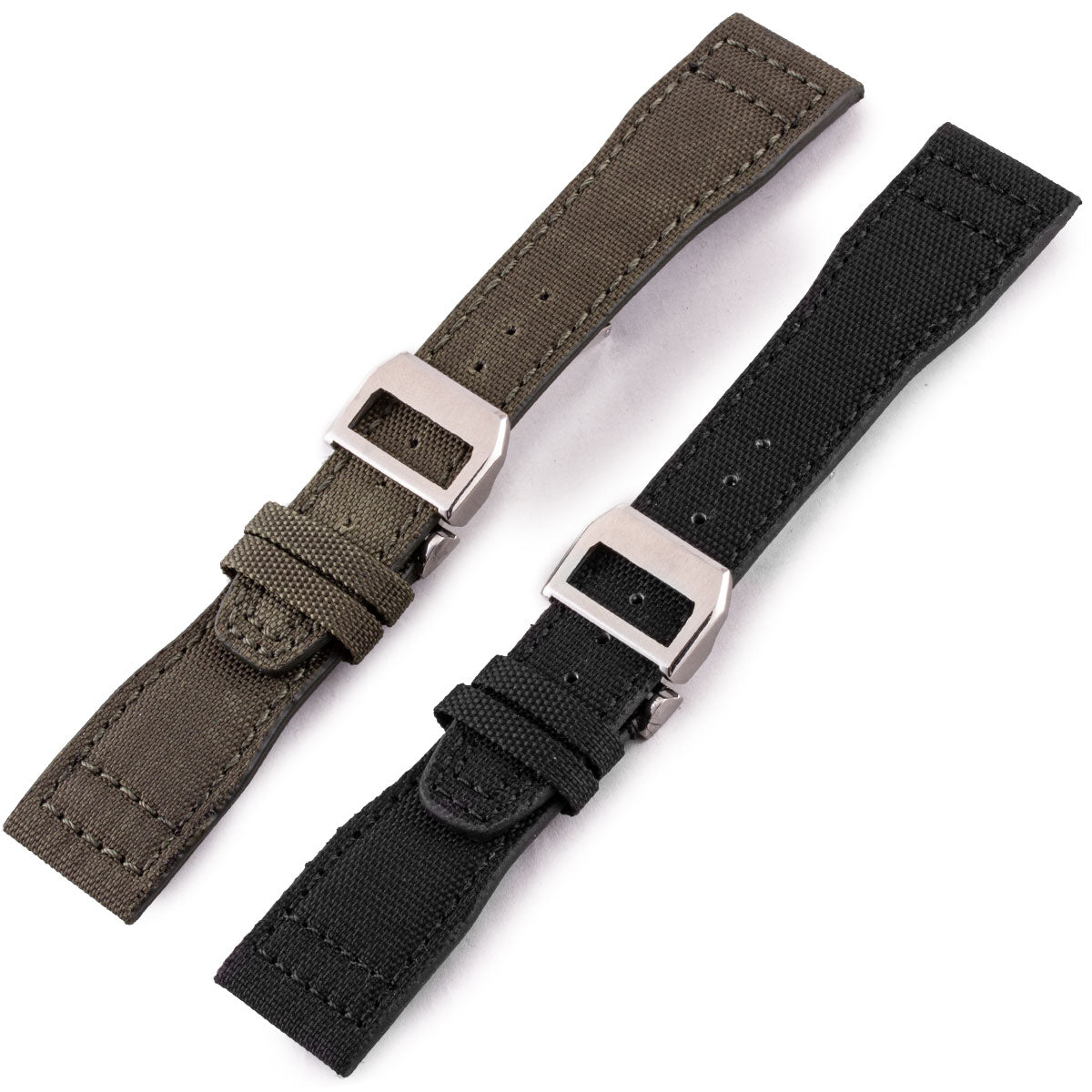 IWC Big Pilot - Cordura Type fabric watch band (black, kaki