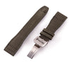 IWC Big Pilot - Bracelet montre type cordura / tissu -  (noir,kaki) - 22mm - watch band leather strap - ABP Concept -
