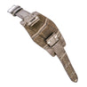 Bracelet bund vintage - Bracelet-montre cuir - Alligator (noir, marron, vert, kaki, violet) - watch band leather strap - ABP Concept -