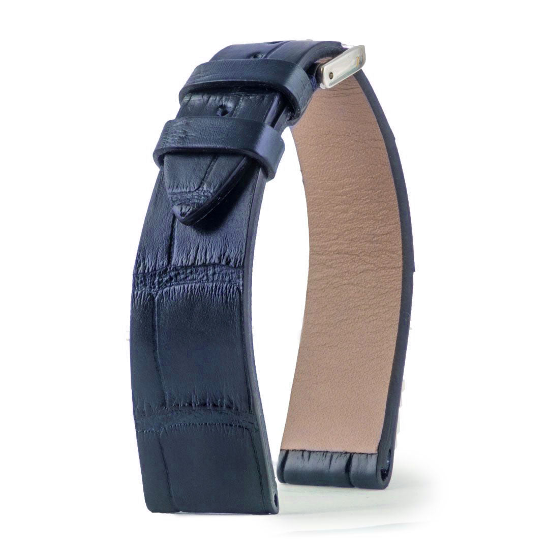Jaeger Lecoultre Reverso - Bracelet montre cuir - Alligator (noir, marron, gris, bleu) - watch band leather strap - ABP Concept -