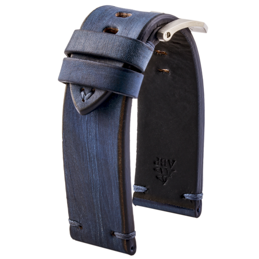 Panerai Luminor - Bracelet montre cuir vintage - Veau (marron, bleu, rouge, taupe) - watch band leather strap - ABP Concept -