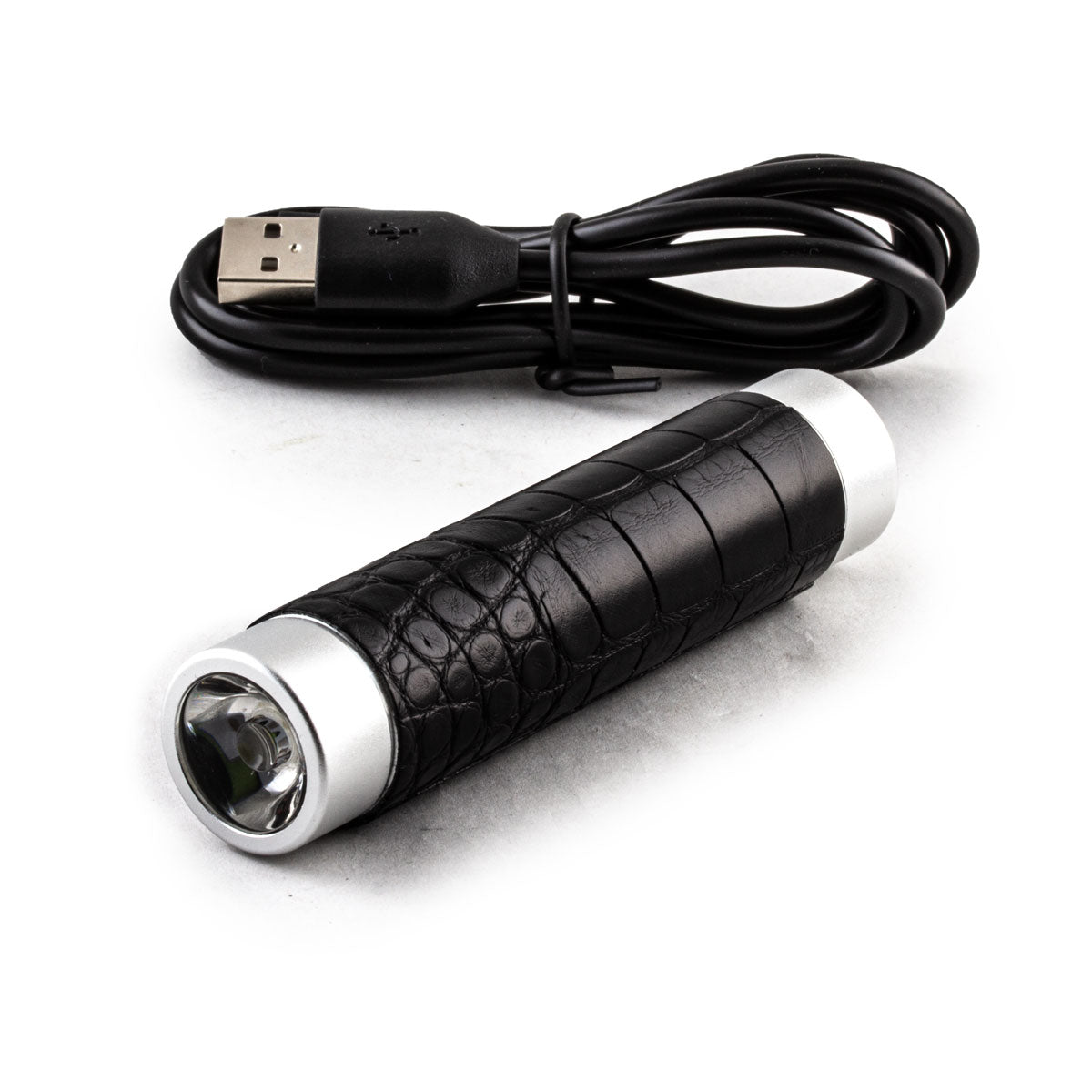 Mini external battery & flashlights - Alligator - Universal charger iPhone,  Samsung, smartphone, tablet  (black, brown, gray)