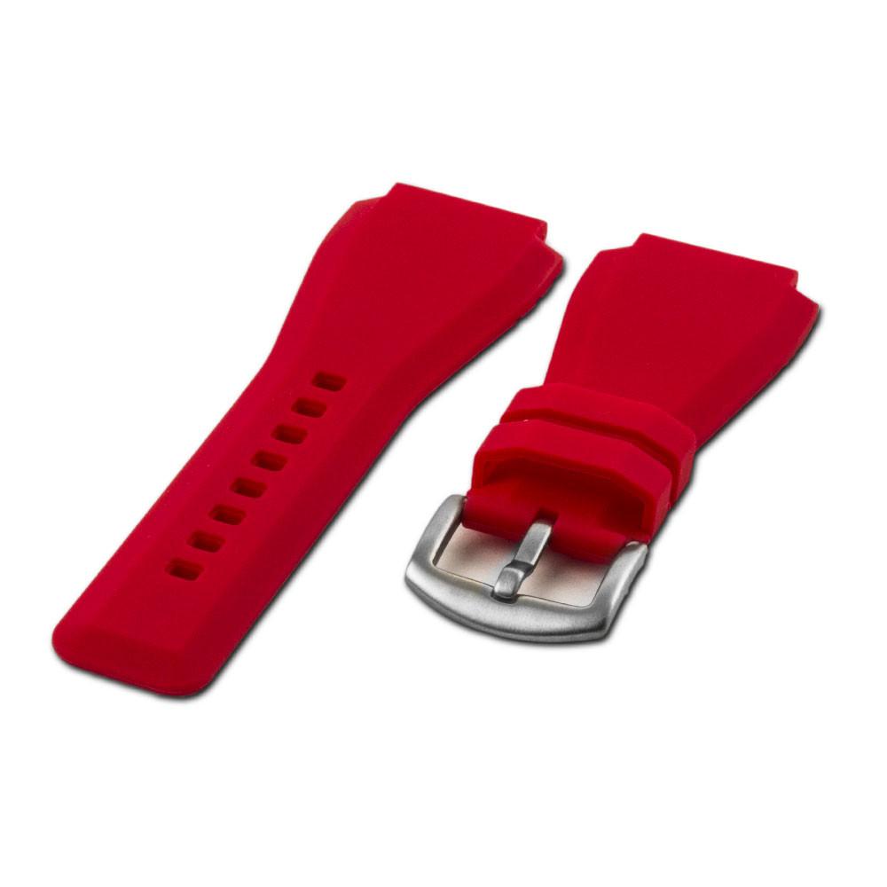 Bell & Ross - Bracelet-montre caoutchouc - Rubber (Noir, marron, gris, bleu, rouge, blanc, orange, kaki, beige) - watch band leather strap - ABP Concept -