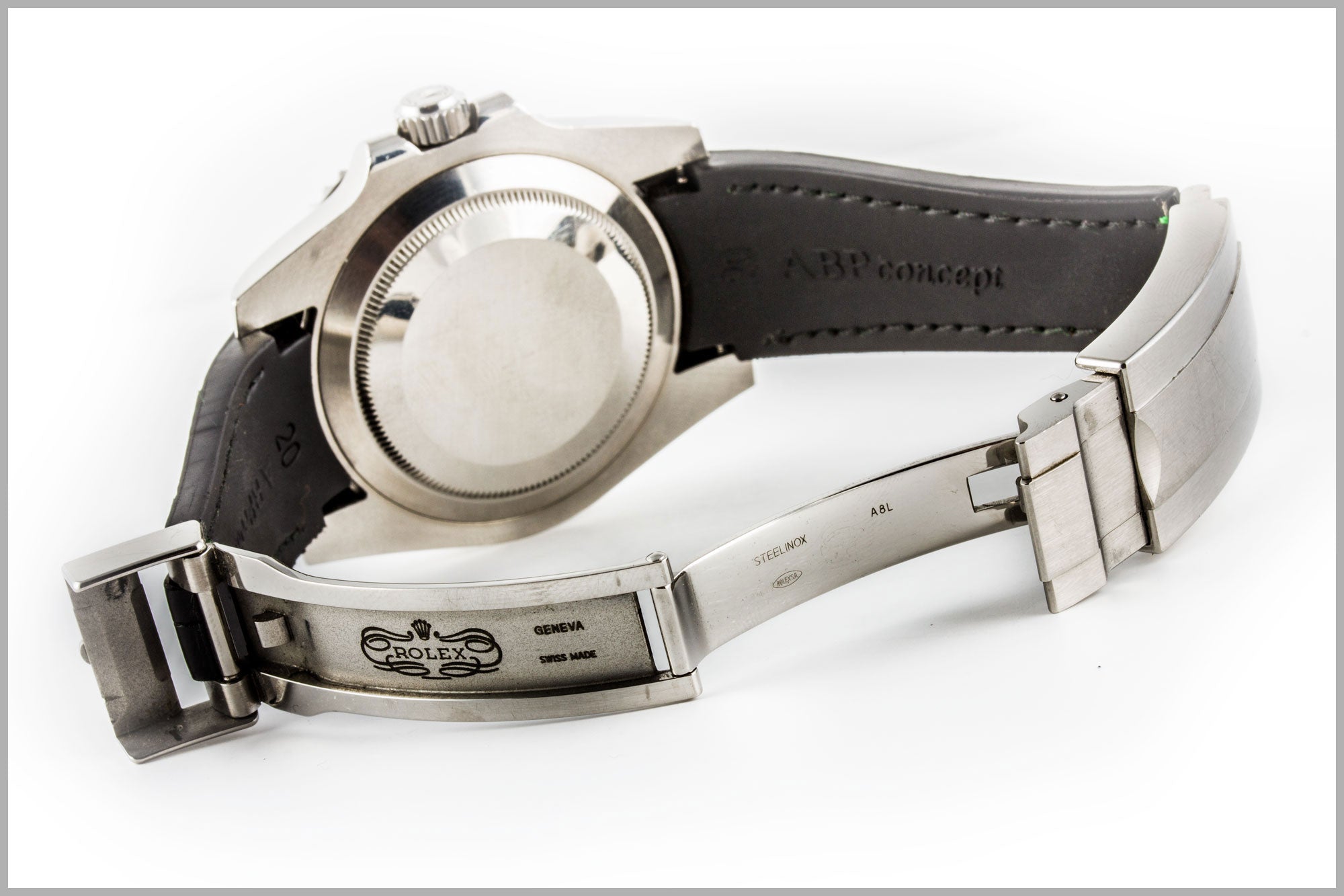 Rolex – Bracelet montre caoutchouc R Strap - Rubber camo (gris, bleu, vert) - watch band leather strap - ABP Concept -