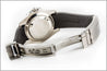 Rolex – Bracelet-montre cuir fluorescent R Strap – Alligator noir / vert - watch band leather strap - ABP Concept -