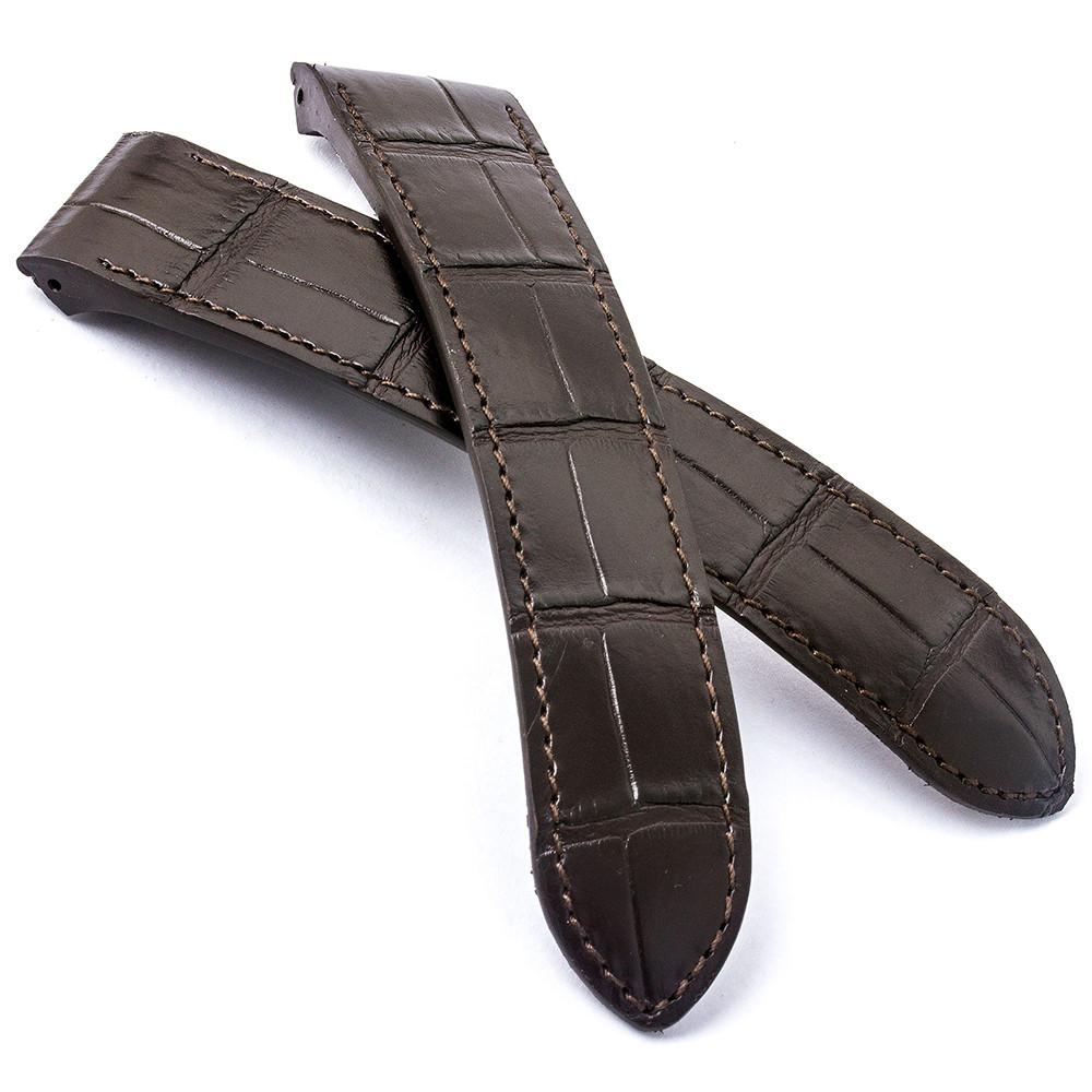 Cartier Santos 100 XL - Bracelet de montre cuir - Alligator (noir, marron, bleu, gris...) - watch band leather strap - ABP Concept -