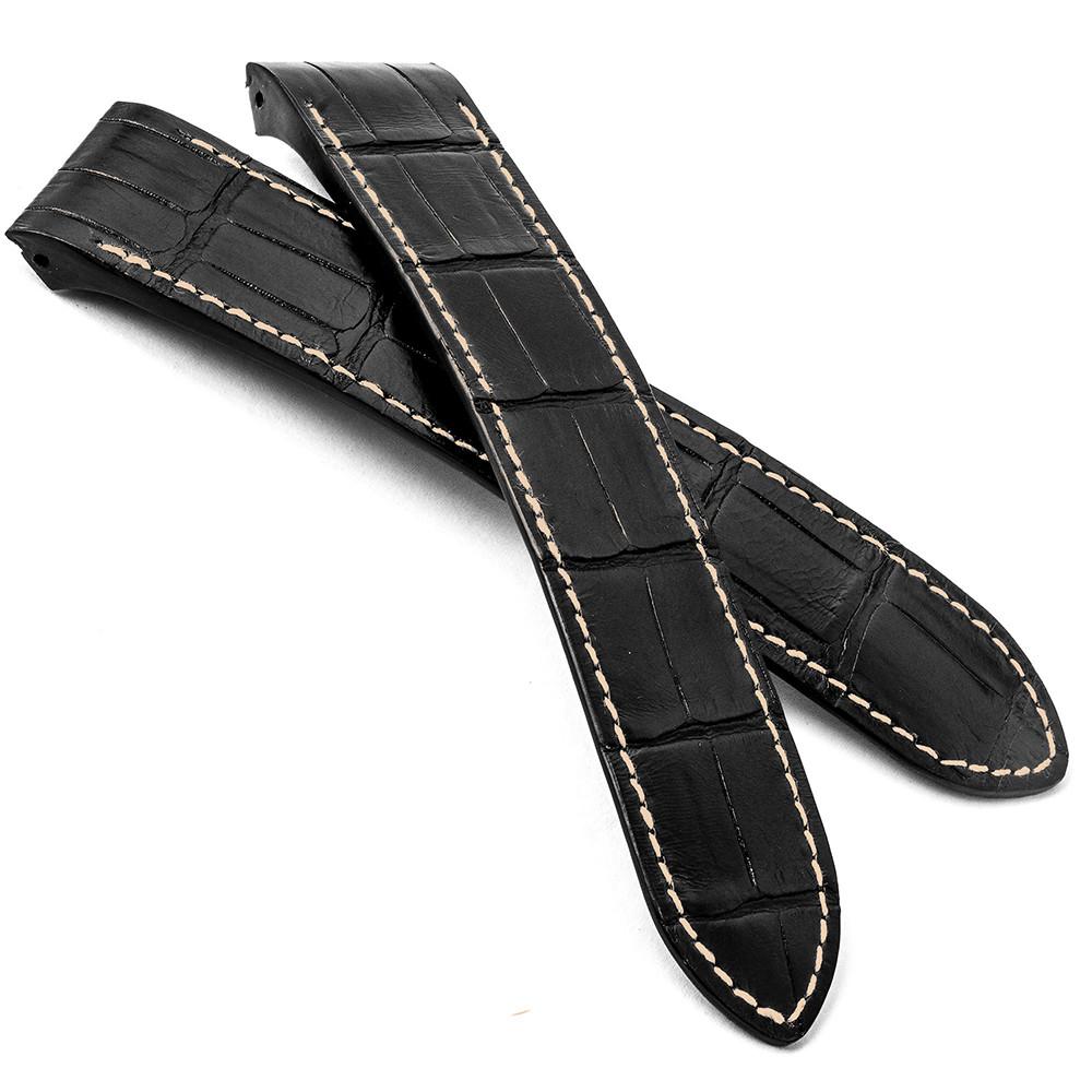 Cartier Santos 100 XL  Leather watch band  Alligator black brown blue  grey  ABP Concept