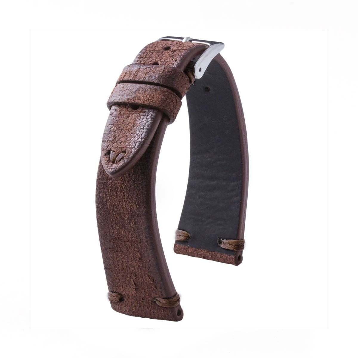 Brown Calf Leather Watch Band