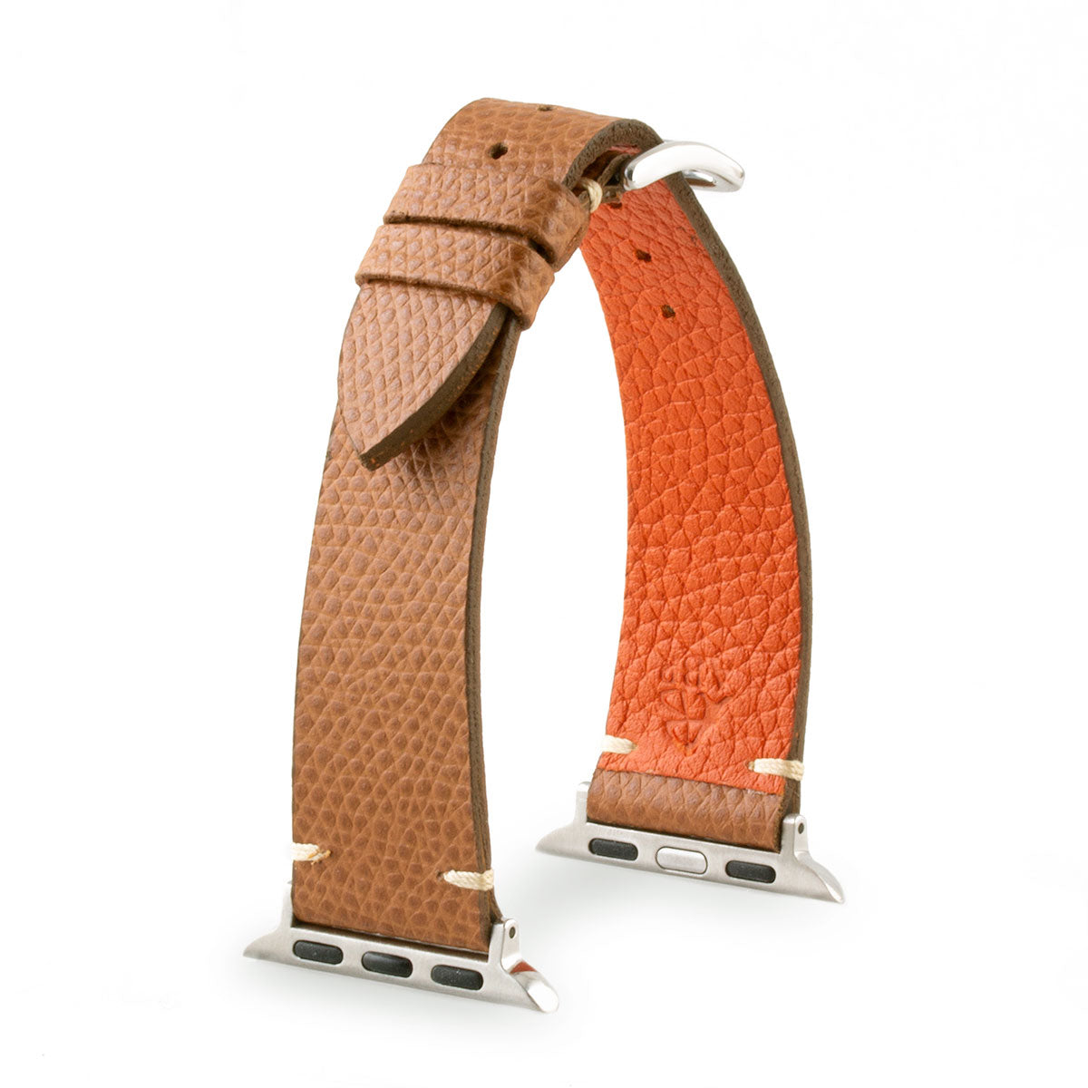 Apple Watch strap 42/44/45 mm, Calf leather, Gold – VELANTE Officiale®