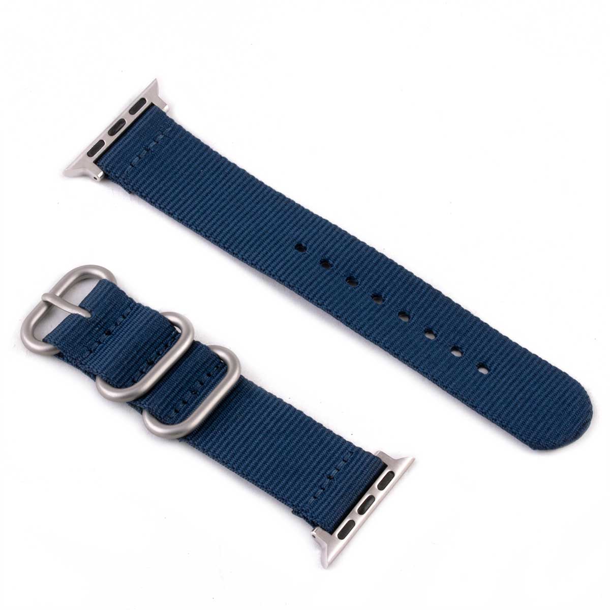 Apple Watch - Bracelet-montre Nylon / tissu (uni, rayures, motif)