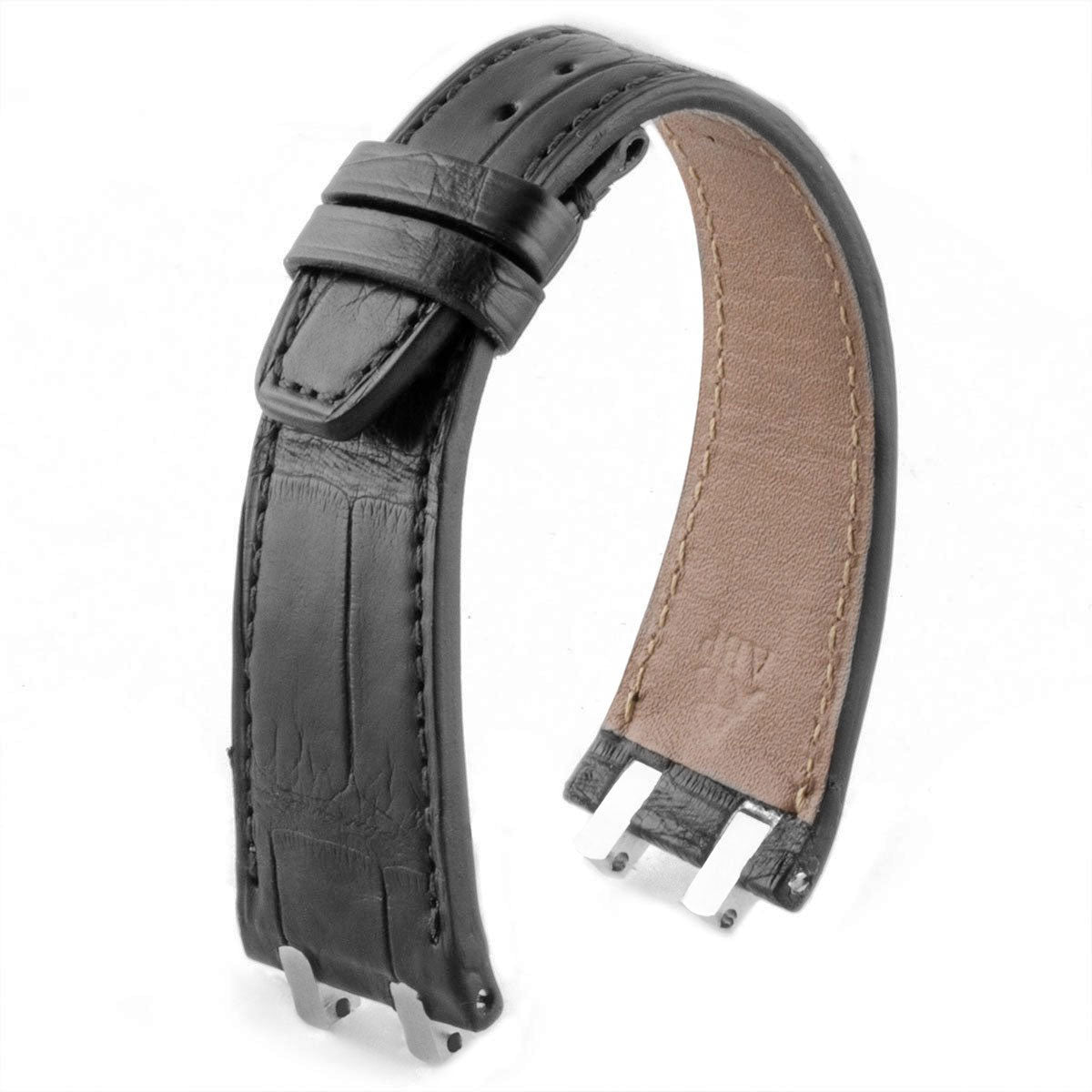Audemars Piguet Royal Oak classique / Offshore / vintage - Bracelet-montre cuir - Alligator (noir / marron / gris / bleu) - watch band leather strap - ABP Concept -