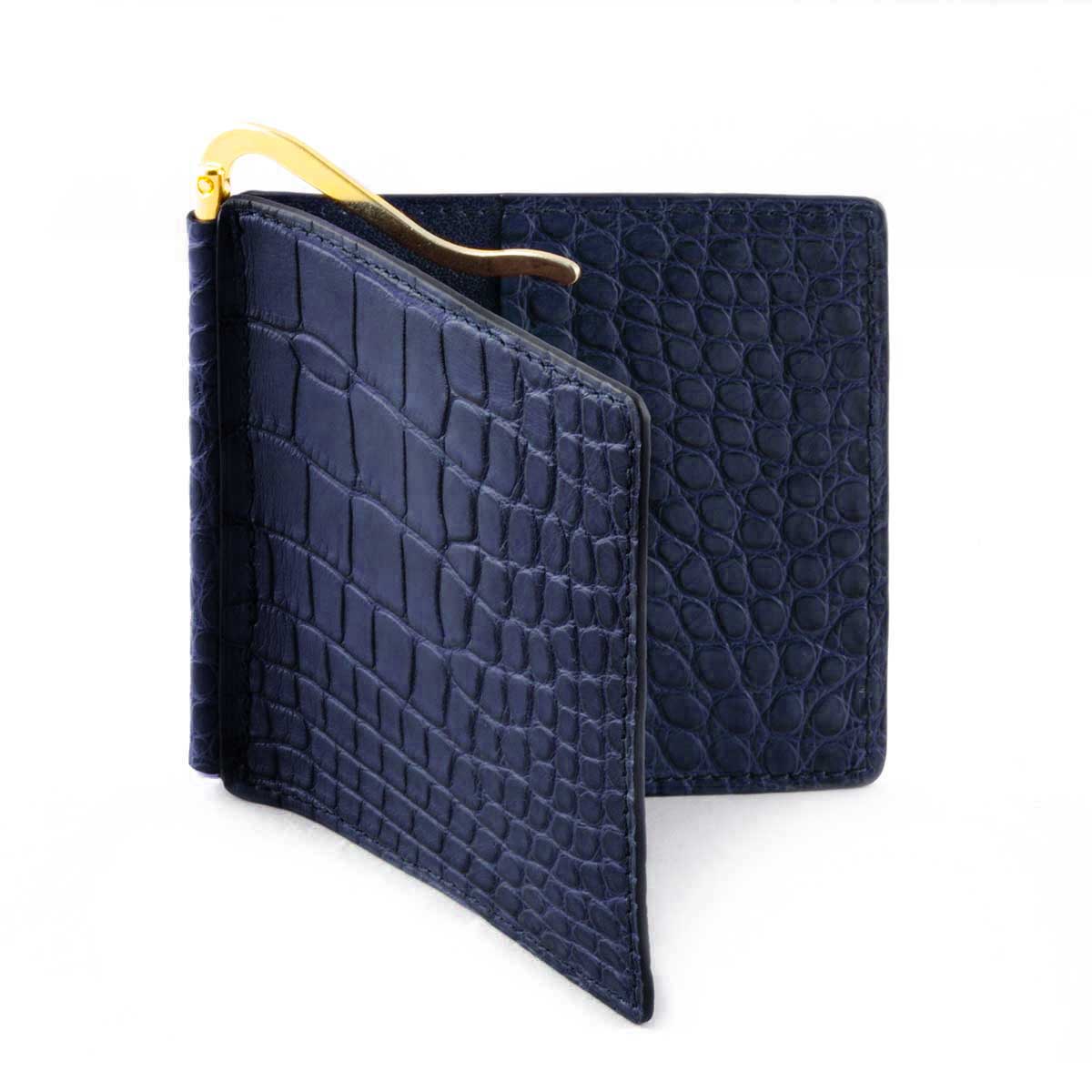 Porte billets cuir "Clip" - Alligator - watch band leather strap - ABP Concept -
