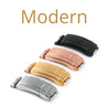 Rolex – Bracelet-montre cuir fluorescent R Strap – Alligator noir / vert - watch band leather strap - ABP Concept -