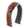 Bracelet montre cuir "Football américain" - Veau marron - watch band leather strap - ABP Concept -
