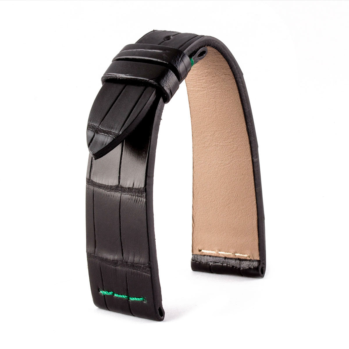 Curved end leather straps for your Rolex Submariner 'Kermit' ref. 16610LV