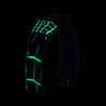 Panerai Radiomir & Luminor - Bracelet pour montre cuir fluorescent - Alligator noir / vert - watch band leather strap - ABP Concept -