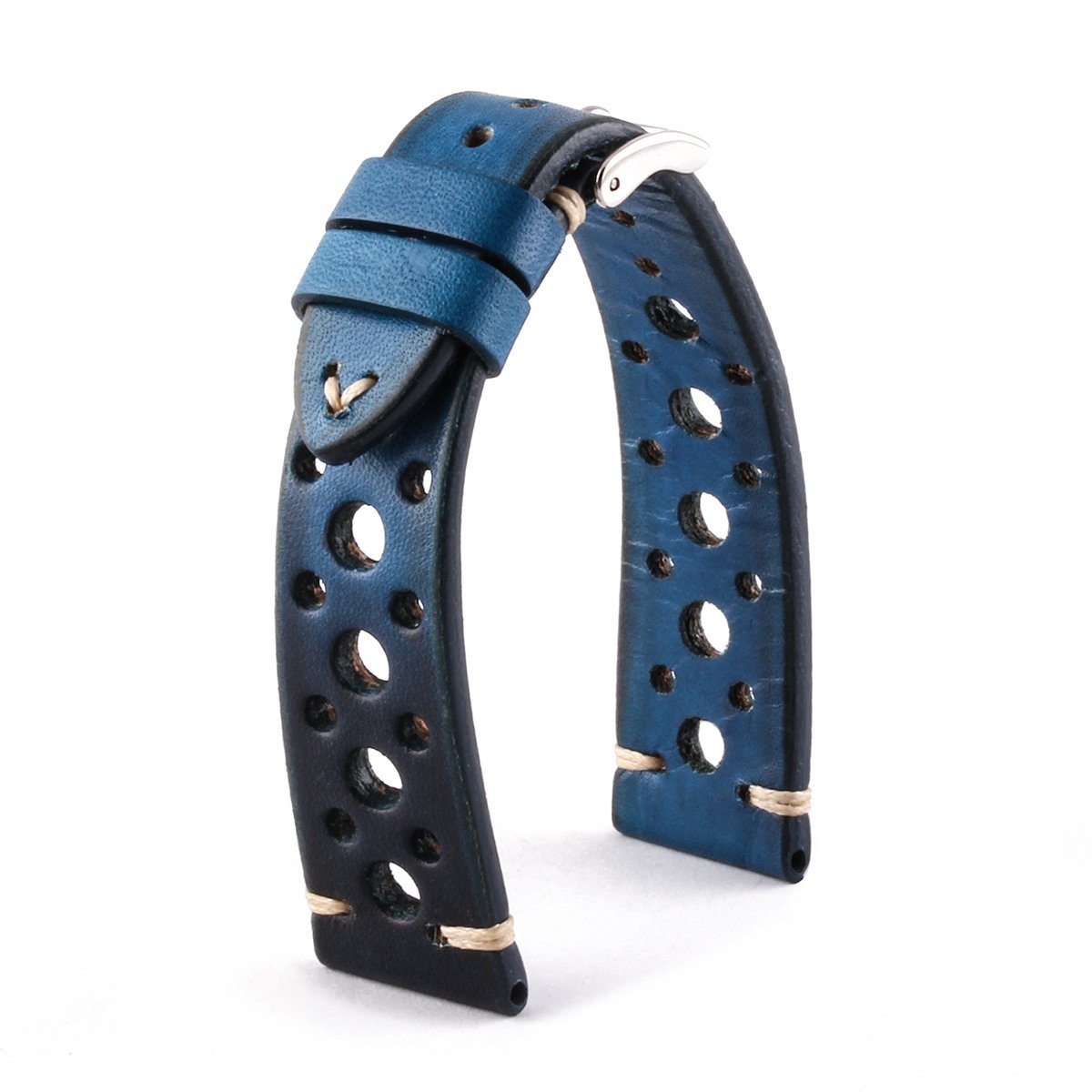 Bracelet Vintage Racing Bracelet Montre Cuir Veau noir Gris M bracelet-vintage-racing-bracelet-montre-cuir-veau-noir-gris-m
